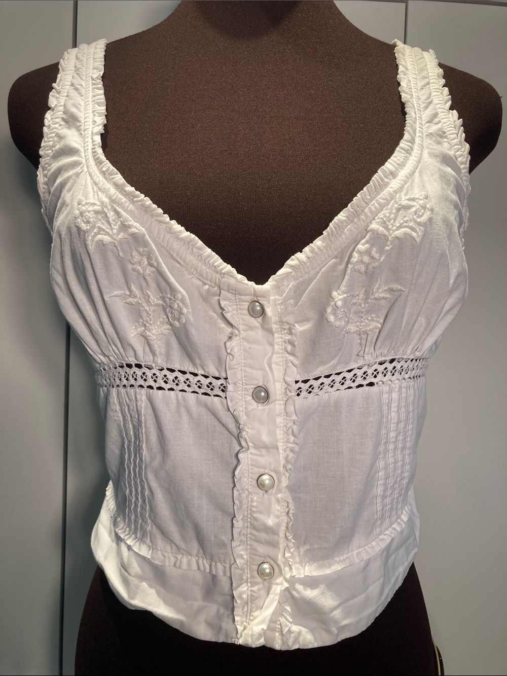 Free people Kerry tank optic white S
